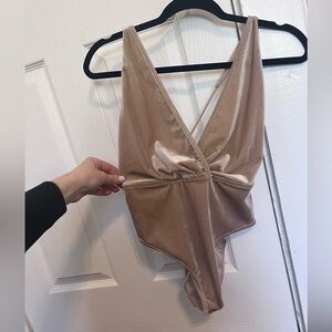 Shimmering Tan Bodysuit